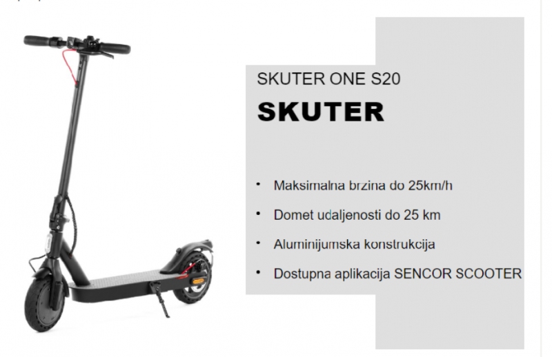 Električni trotinet ONE S20-FIT00567 Električni trotinet ONE S20-FIT00567